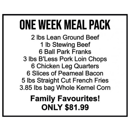 One Week Meal Pack